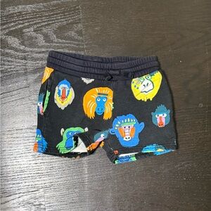 Stella McCartney Blue and Orange Playful Print Shorts